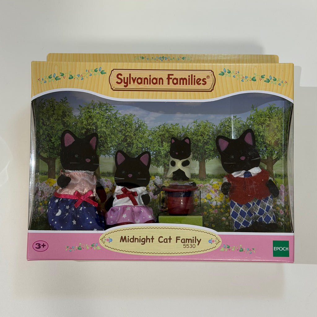 Sylvanian Families Familia Gatos medianoche