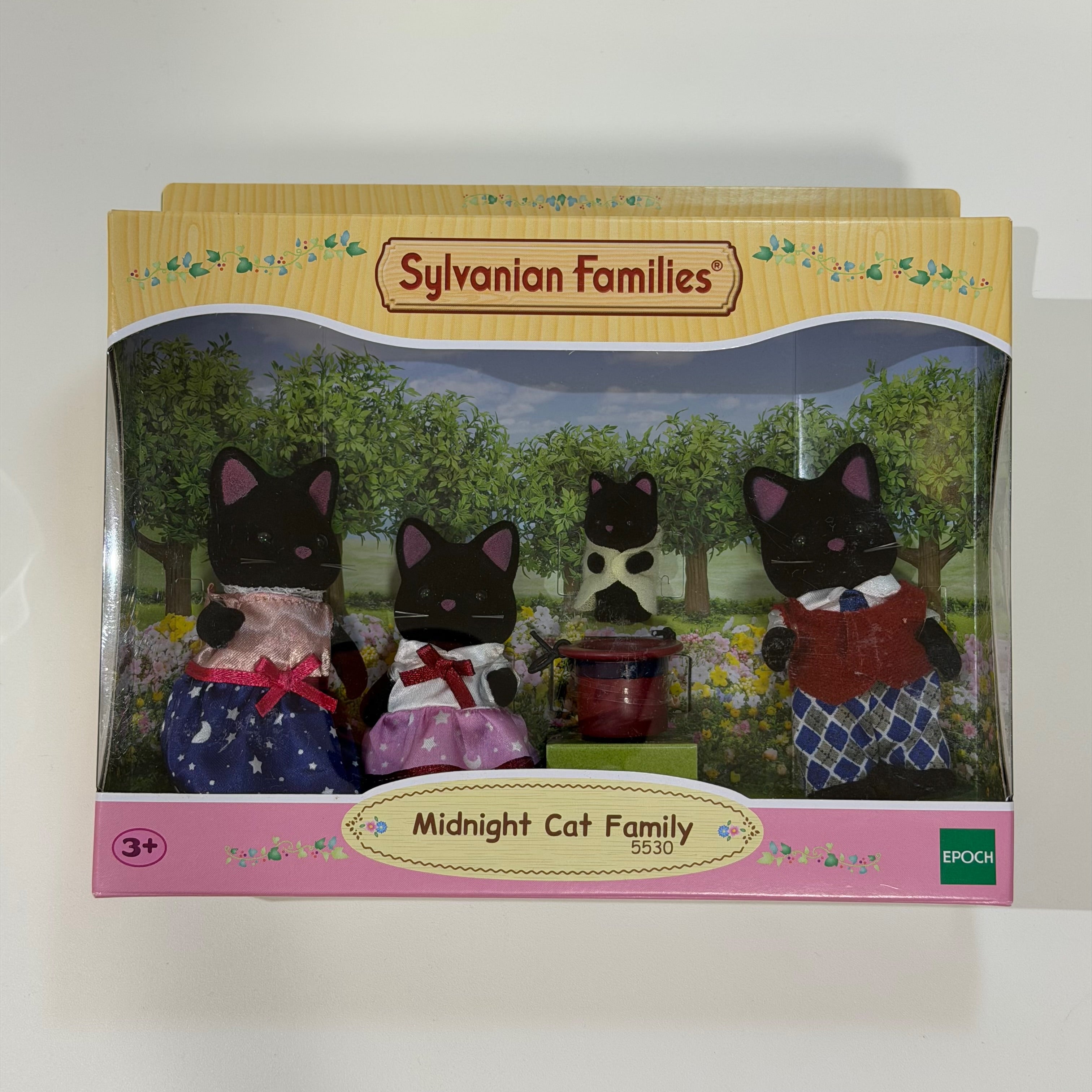 Sylvanian Families Familia Gatos medianoche