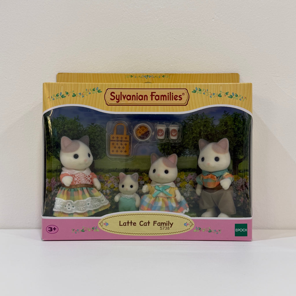 Sylvanian Families Familia Gatos latte