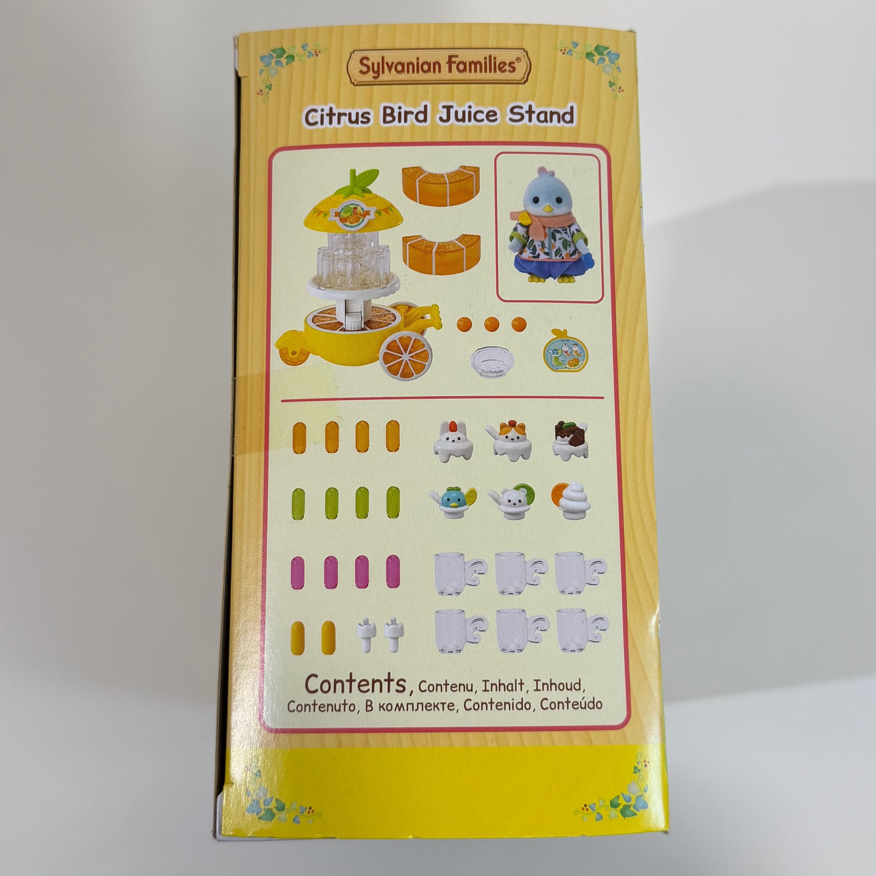 Sylvanian Families Puesto de zumos pájaro cítrico