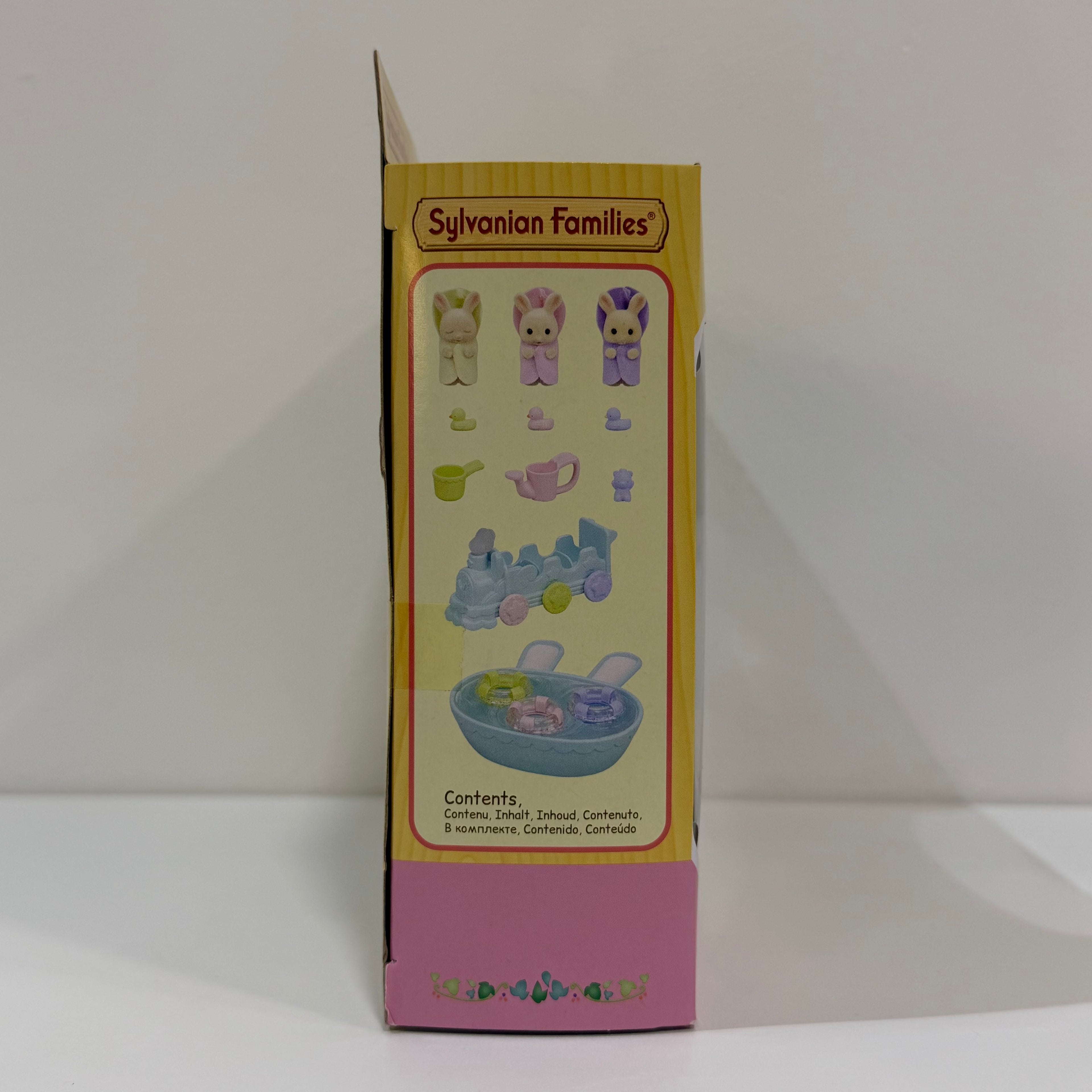 Sylvanian Families Set hora del baño trillizos conejos de leche