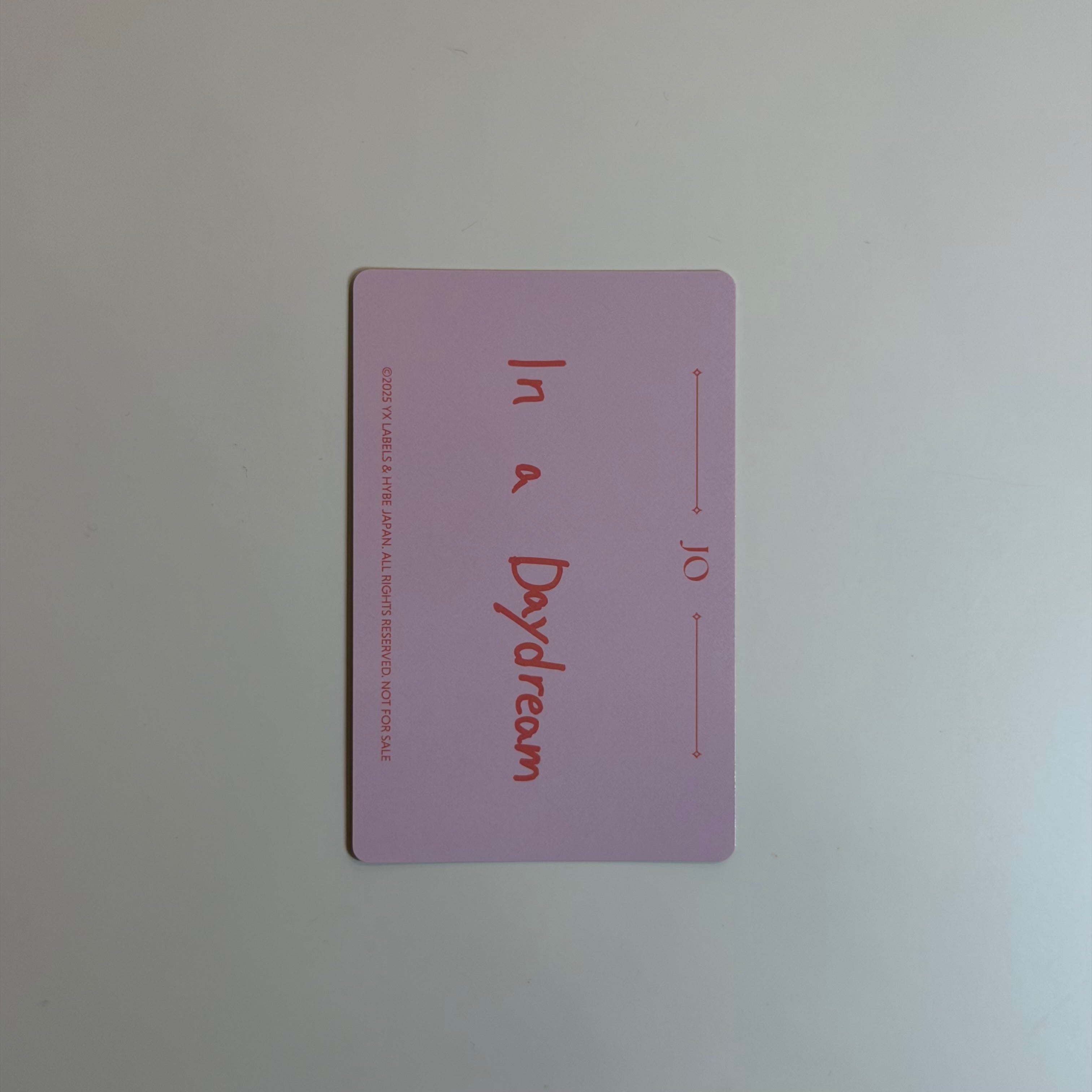 Photocard &team JO