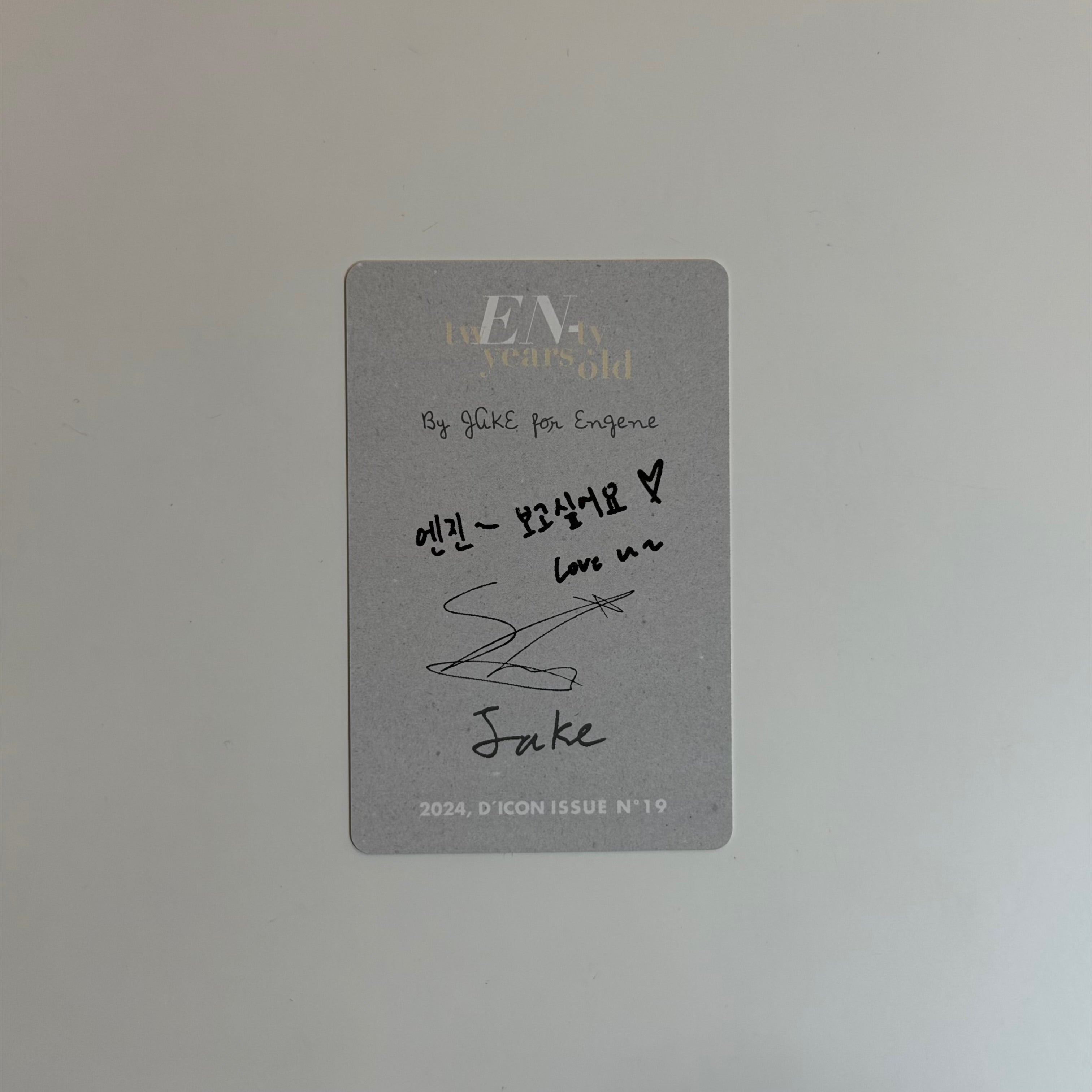 Photocard Enhypen Jake