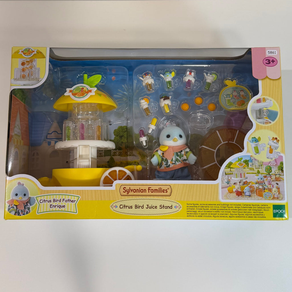 Sylvanian Families Puesto de zumos pájaro cítrico