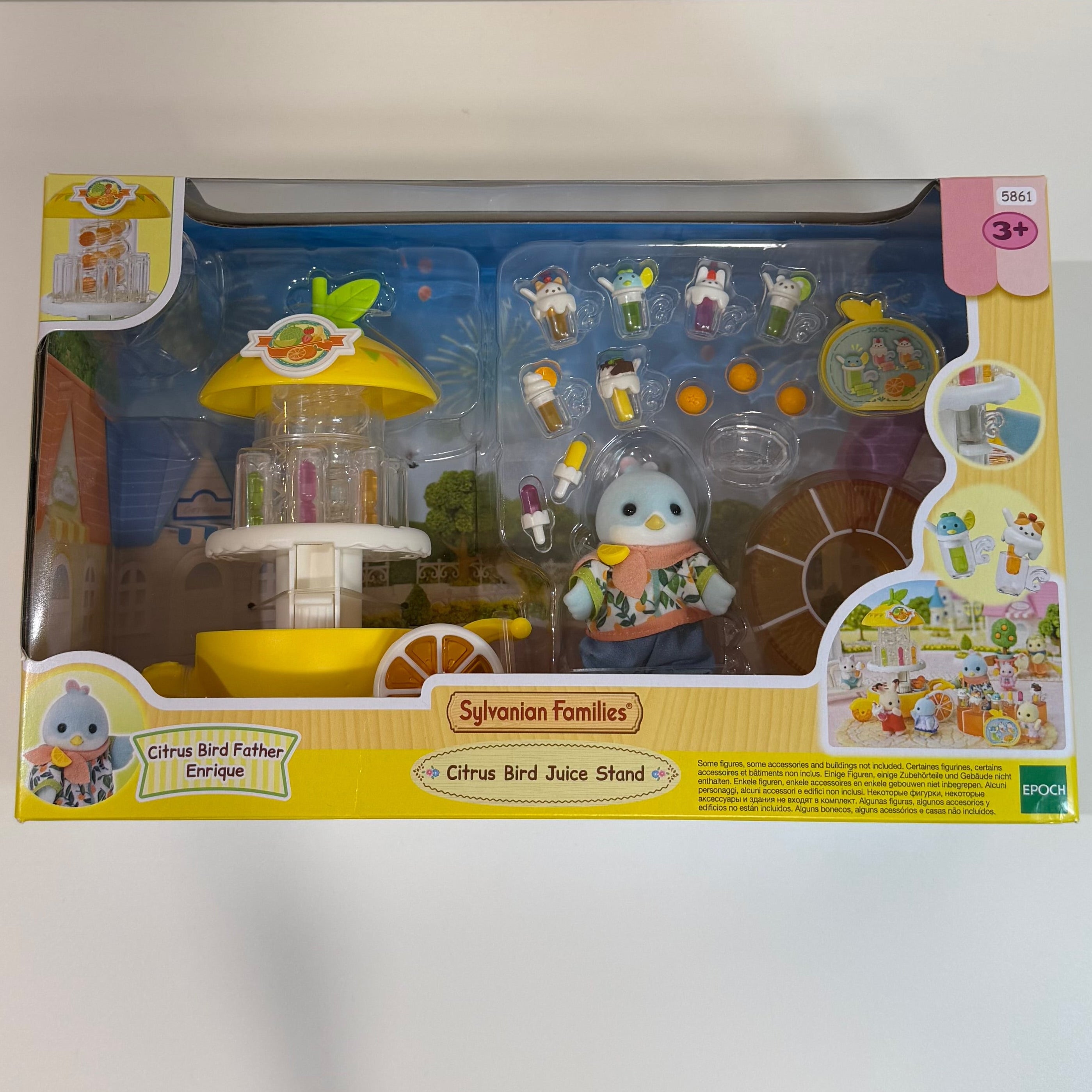 Sylvanian Families Puesto de zumos pájaro cítrico