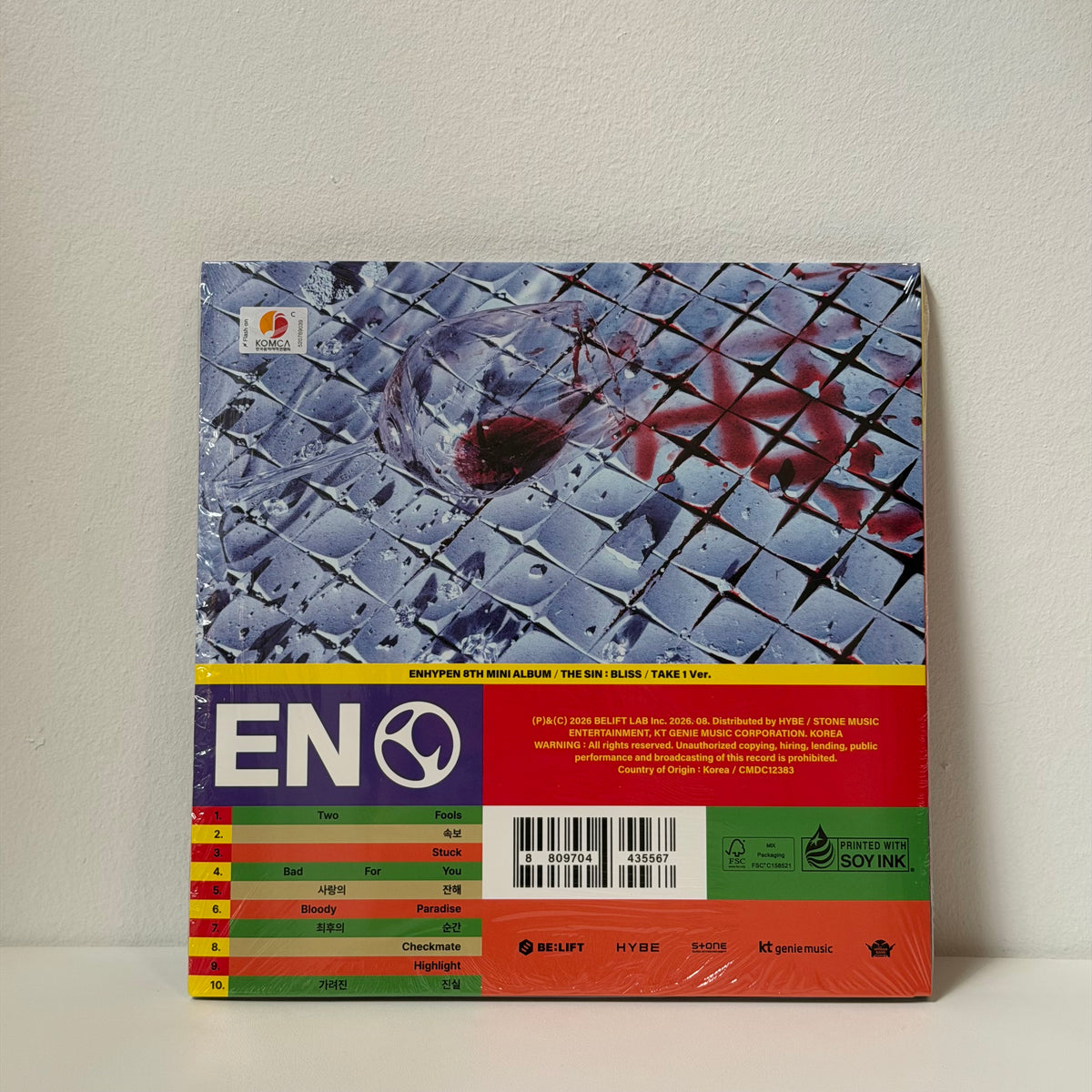 Álbum Enhypen The sin: bliss ver. TAKE 1
