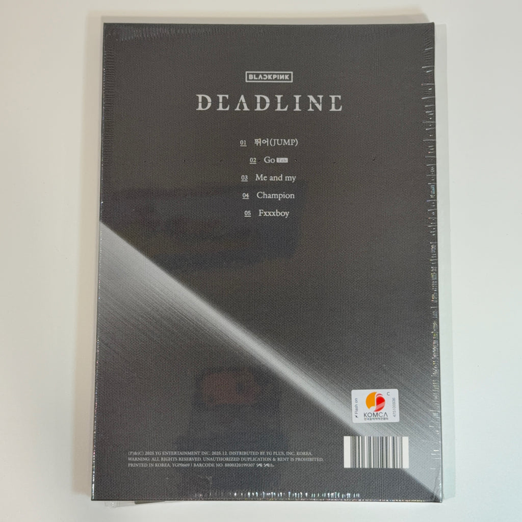 Álbum Blackpink DEADLINE versión Silver LISA (incluye pob weverse)