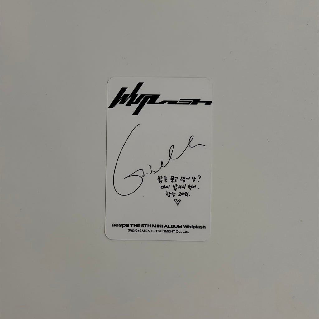Photocard Aespa Giselle