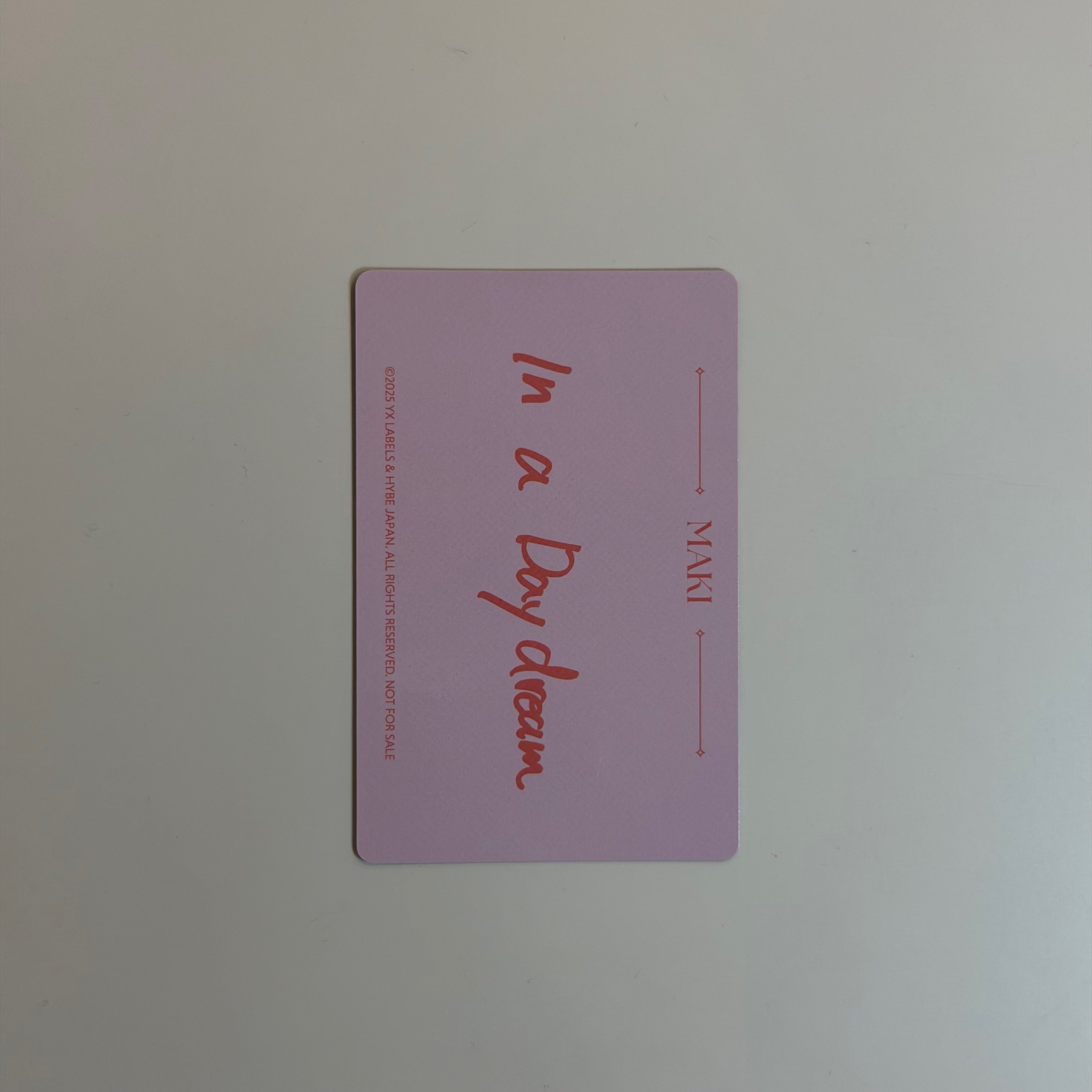 Photocard &team Maki