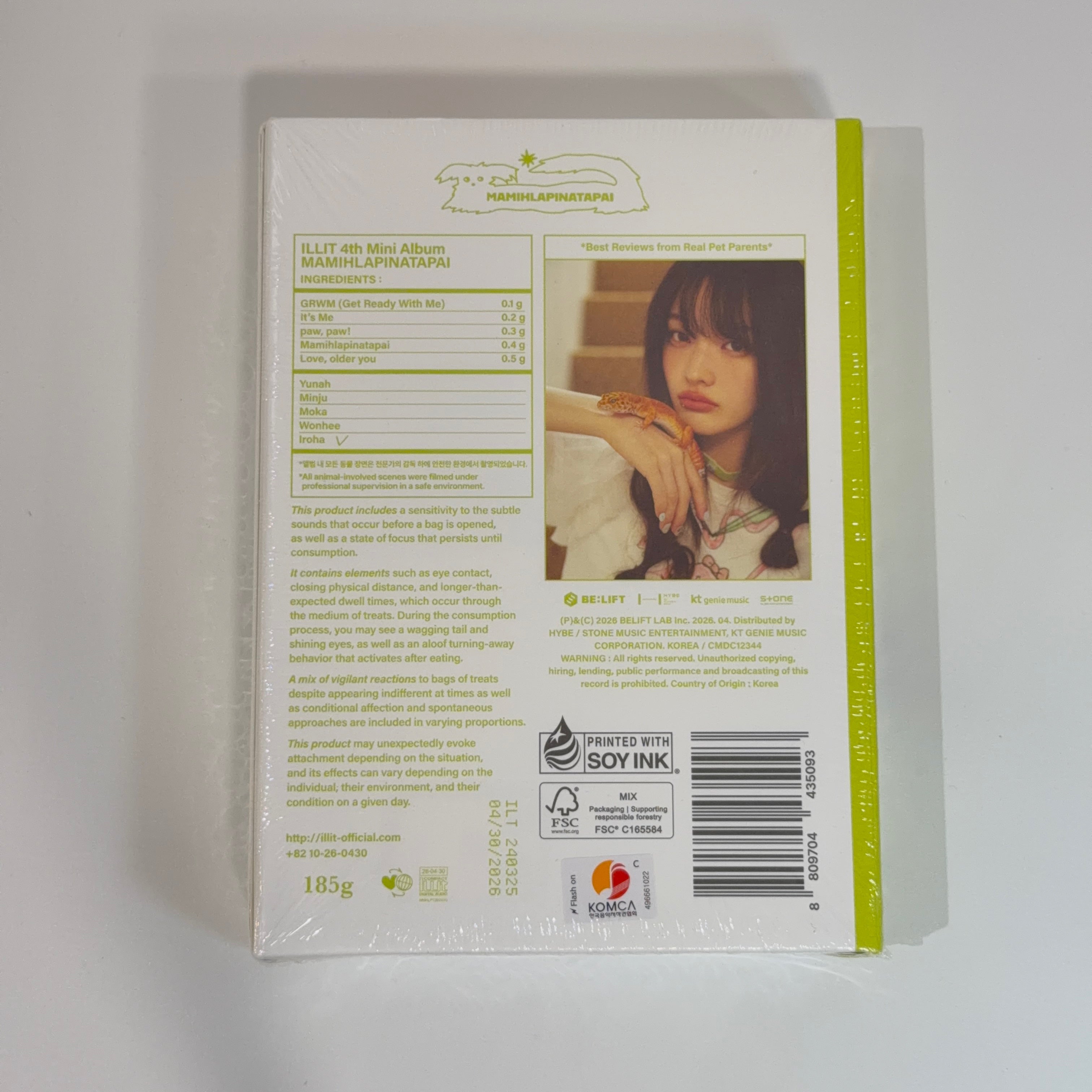 Álbum ILLIT MAMIHLAPINATAPAI versión Paw Paw IROHA