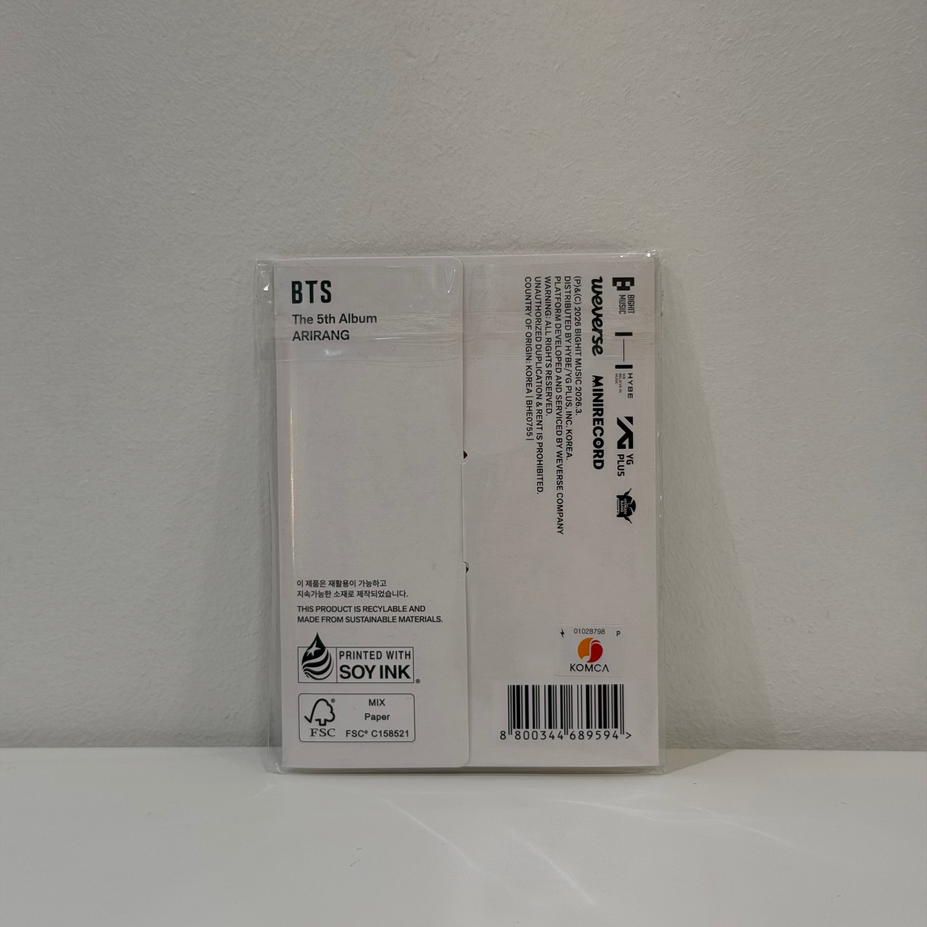 Álbum BTS Arirang ver. Weverse