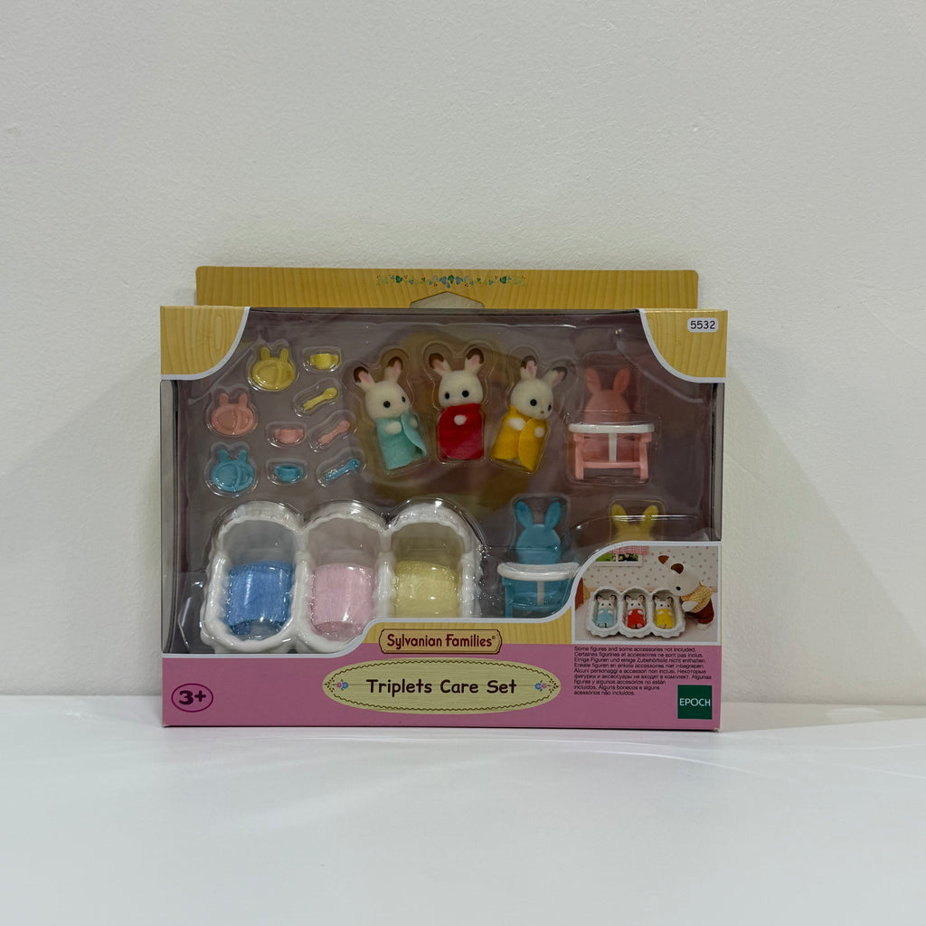 Sylvanian Families Set habitación de los trillizos conejos chocolate