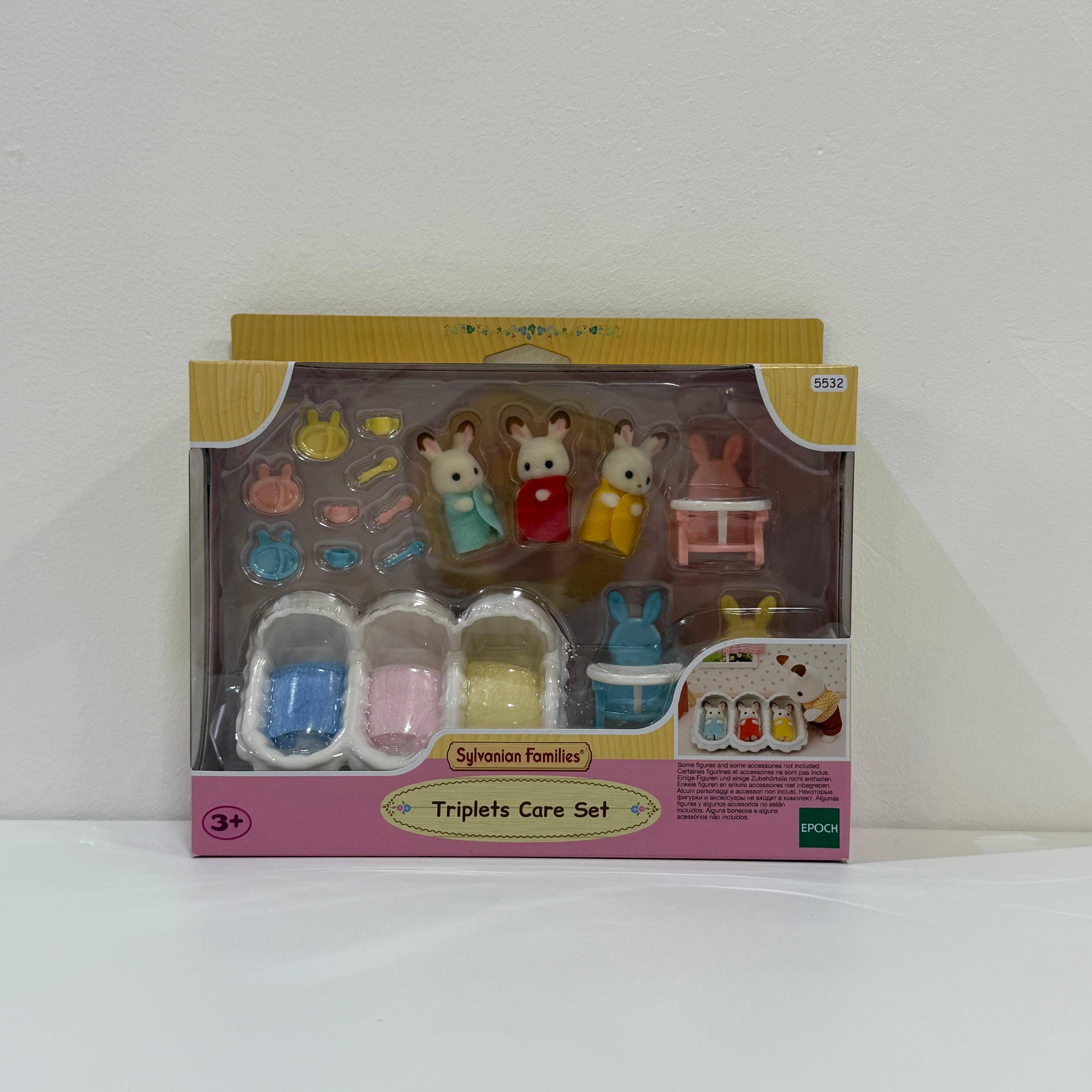 Sylvanian Families Set habitación de los trillizos conejos chocolate