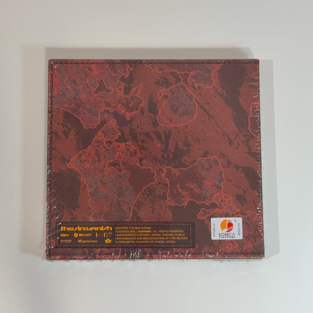 Álbum Enhypen the sin: vanish versión fugitive NI-KI (incluye photocard pob weverse)