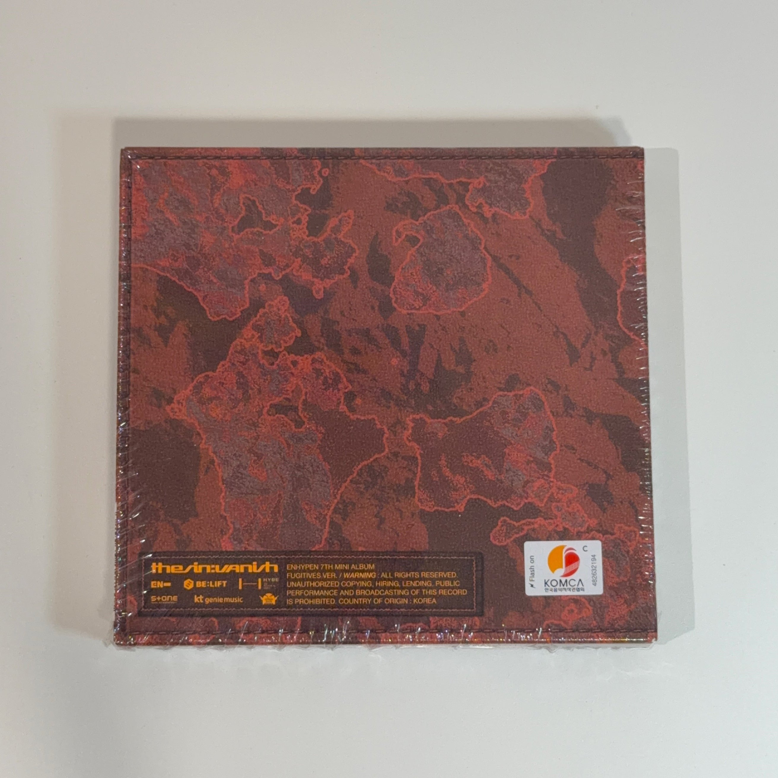 Álbum Enhypen the sin: vanish versión fugitive NI-KI (incluye photocard pob weverse)