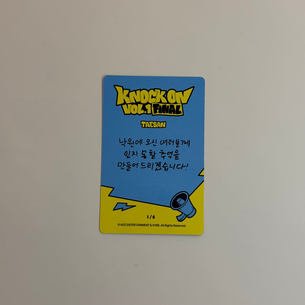 Photocard Boynextdoor Taesan